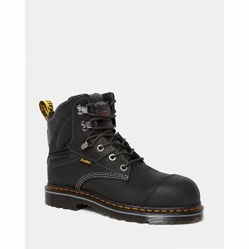 Dr Martens Férfi Duxford Grizzly Waterproof Steel Toe Munkavédelmi Bakancs Fekete